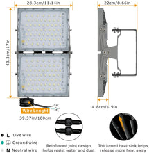 Load image into Gallery viewer, STASUN/LED Flood Light/security light/led security light/dusk to dawn security light/Motion Sensor Flood Light/Exterior Security Light/Waterproof Outdoor Floodlight