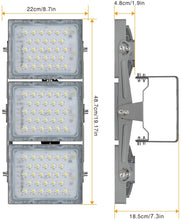 Load image into Gallery viewer, STASUN Pro Series 150W LED Flood light, 5000K, Gray