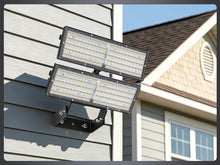 Load image into Gallery viewer, LED 200W Parking Lot Light, Outdoor Street Light, Optional Photocell 30,000LM, POLE MOUNT / WALL MOUNT, 2-Head Adjustable, 360° Rotation &amp; 120° Tilt, Horizontal/Vertical Mount, IP66, 100–277V, ETL, Hardwired
