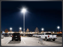 Load image into Gallery viewer, LED 500W Parking Lot Light, Outdoor Street Light, Optional Photocell 75,000LM, POLE MOUNT / WALL MOUNT, 2-Head Adjustable, 360° Rotation &amp; 120° Tilt, Horizontal/Vertical Mount, IP66, 100–277V, ETL, Hardwired
