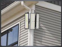 Load image into Gallery viewer, LED 300W Parking Lot Light, Outdoor Street Light, Optional Photocell 45,000LM, POLE MOUNT / WALL MOUNT, 2-Head Adjustable, 360° Rotation &amp; 120° Tilt, Horizontal/Vertical Mount, IP66, 100–277V, ETL, Hardwired
