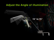 Load image into Gallery viewer, STASUN LED Dartboard Light, Foldable Dartboard Lighting System for The Entire Board, Professional Dart Accessories with Adjustable Angle and Brightness, No Side Glare
