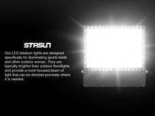 Load image into Gallery viewer, STASUN 𝟰𝟬𝟬𝗪 60000LM LED Stadium Flood Lights, Professional Grade Security Lights - High-Intensity, Energy-Efficient, and Long-Lasting 5000K for Yard, Sports, Street, Outdoor

