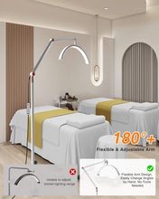 Load image into Gallery viewer, STASUN Lash Light for Eyelash Tech, Half Moon Light for Eyelash Extensions, LED Half Moon Floor Lamp Lash Extension Light Esthetician Light for Beauty Care, Tattoo Artists, Nail Tech, Salon SPA, Skincare
