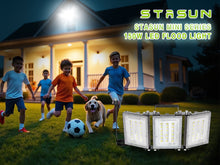 Load image into Gallery viewer, STASUN 150W LED Flood Light with Plug, Mini Series Outdoor Floodlight, 15000LM 6000K Daylight White, IP66 Waterproof, 3 Adjustable Heads, LED Exterior Flood Light for Backyard, Driveway, Garage, Patio
