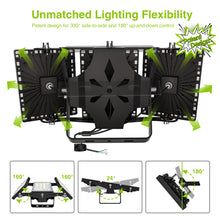 Load image into Gallery viewer, LED Flood Light Outdoor, STASUN 150W 15000lm 6000K Daylight White IP66 Waterproof, Stadium Lighting Commercial Parking Lot Light, Black
