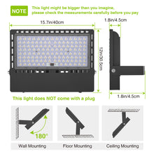 Load image into Gallery viewer, STASUN 𝟮𝟰𝟬𝗪 36000LM LED Stadium Flood Lights, Professional Grade Security Lights - High-Intensity, Energy-Efficient, and Long-Lasting 5000K for Yard, Sports, Street, Commercial, Outdoor
