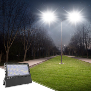 𝟮𝟰𝟬𝗪 36000LM Dusk to Dawn LED Stadium Flood Lights - Photocell, Professional Grade Security Lights - High-Intensity, Energy-Efficient, 5000K for Yard, Sports, Street