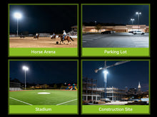 Load image into Gallery viewer, STASUN Pro 2 Series Stadium Lights, 200W / 300W / 400W / 600W / 800W LED Flood Lights Outdoor, 150LM/W, 5000K Daylight, 100-277V, IP66 Waterproof, ETL Certified, Optional Dusk to Dawn (Manual On/Off), for Stadium, Arena, Court, Parking Lot
