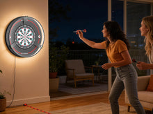 Load image into Gallery viewer, STASUN 360° Dartboard Light,White LED Darts Lighting,Dimmable Dart Board Surround Ring Lighting System, 24W 6500K Magnetic Darts Light and Accessories for The Whole Board
