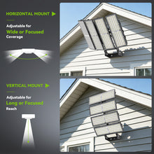 Load image into Gallery viewer, LED 400W Parking Lot Light, Outdoor Street Light, Optional Photocell 60,000LM, POLE MOUNT / WALL MOUNT, 2-Head Adjustable, 360° Rotation &amp; 120° Tilt, Horizontal/Vertical Mount, IP66, 100–277V, ETL, Hardwired（副本）
