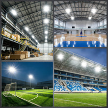 Load image into Gallery viewer, LED 500W Parking Lot Light, Outdoor Street Light, Optional Photocell 75,000LM, POLE MOUNT / WALL MOUNT, 2-Head Adjustable, 360° Rotation &amp; 120° Tilt, Horizontal/Vertical Mount, IP66, 100–277V, ETL, Hardwired
