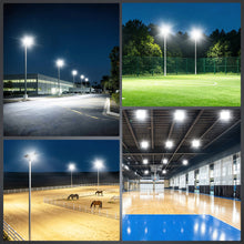 Load image into Gallery viewer, LED 400W Parking Lot Light, Outdoor Street Light, Optional Photocell 60,000LM, POLE MOUNT / WALL MOUNT, 2-Head Adjustable, 360° Rotation &amp; 120° Tilt, Horizontal/Vertical Mount, IP66, 100–277V, ETL, Hardwired（副本）
