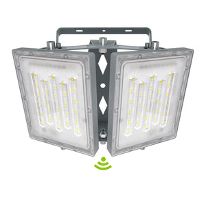 LED Flood Lights Outdoor, 200W 20000LM 6000K Dusk to Dawn Outdoor Lighting with Photocell, IP66 Waterproof, 2 Heads Adjustable Wide Outside Lighting for Parking Lot, Yard, Street, Stadium