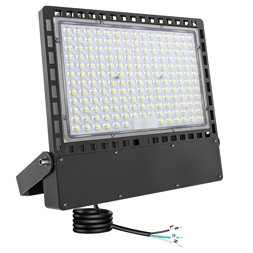 400W 60000LM Dusk to Dawn LED Stadium Flood Lights - Photocell, Professional Grade Security Lights - High-Intensity, Energy-Efficient, 5000K for Yard, Sports, Street