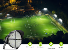 Load image into Gallery viewer, STASUN Ultra Series 600W 90000LM LED Stadium Light, Ultra- Bright Spot Light, 5000K Color Temperature, IP66 Waterproof for Stadium, Basketball, Football Courts, Commercial, Parking Lot
