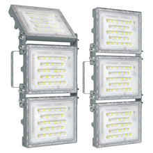 Load image into Gallery viewer, STASUN 2 Pack 300W LED Flood Lights, Mini Series Outdoor Floodlight, 30000LM 6000K Daylight White, IP66 Waterproof, 3 Adjustable Heads
