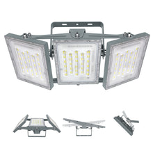 Load image into Gallery viewer, LED Flood Light Outdoor, STASUN 300W 30000lm 6000K Daylight White IP66 Waterproof, Stadium Lighting Commercial Parking Lot Light, Gray
