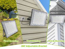 Load image into Gallery viewer, STASUN 300W Flood Lights Outdoor, 30000lm Bright LED Work Light with Plug and Switch, 6000K Daylight White LED Flood Light Outdoor, IP66 Waterproof Security Lights for Yard Garage Stadium
