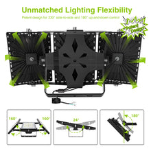 Load image into Gallery viewer, STASUN LED Flood Light Outdoor, 300W 30000lm 3000K Warm White IP66 Waterproof, Commercial Parking Lot Light,3 Heads for Yard Street Stadium House Floodlight Bright Security Lights for Outdoor Area
