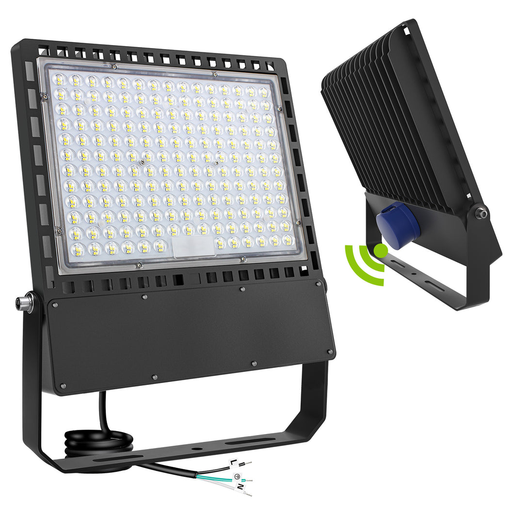 400W 60000LM Dusk to Dawn LED Stadium Flood Lights - Photocell, Professional Grade Security Lights - High-Intensity, Energy-Efficient, 5000K for Yard, Sports, Street