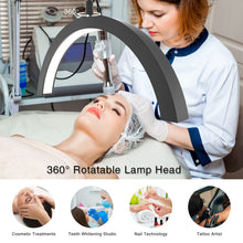 Load image into Gallery viewer, Half Moon Light for Lash Extension, 20in Lash Light with Wheels for Eyelash Tech, LED Lash Lamp for Tattoo Artists, Nail Tech, Esthetician
