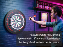 Load image into Gallery viewer, STASUN 360° Dartboard Light,White LED Darts Lighting,Dimmable Dart Board Surround Ring Lighting System,12W 6500K Magnetic Darts Light and Accessories for The Whole Board
