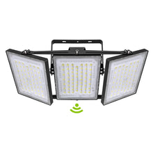 Load image into Gallery viewer, LED Flood Lights Outdoor, 480W 48000LM 6000K Dusk to Dawn Outdoor Lighting with Photocell, IP66 Waterproof, 3 Heads Adjustable Wide Outside Lighting for Parking Lot, Yard, Street, Stadium

