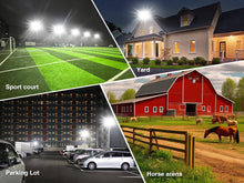 Load image into Gallery viewer, STASUN 600W 90000LM Dusk to Dawn LED Stadium Flood Lights - Photocell, Professional Grade Security Lights, Energy-Efficient, 5000K for Yard, Stadium, Courts, Commercial, Parking Lot
