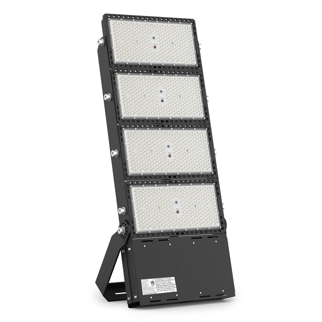 STASUN 1200W LED Stadium Lights Outdoor – Ultra Series High Power, ETL Certified, 180000LM, 5000K Daylight, 30° Beam, 100-277V, IP67 Waterproof Flood Lights for Arena, Sports Field, Parking Lot