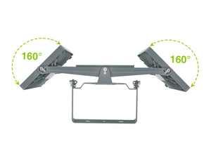 LED Flood Light Outdoor, STASUN 750W 75000lm 6000K Daylight White IP66 Waterproof, Stadium Lighting Commercial Parking Lot Light, Gray