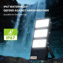 Load image into Gallery viewer, STASUN 800W LED Stadium Lights Outdoor – Ultra Series High Power, ETL Certified, 120000LM, 5000K Daylight, 60° Beam, 100-277V, IP67 Waterproof Flood Lights for Arena, Sports Field, Parking Lot
