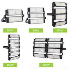 Load image into Gallery viewer, STASUN Pro 2 Series Stadium Lights, 200W / 300W / 400W / 600W / 800W LED Flood Lights Outdoor, 150LM/W, 5000K Daylight, 100-277V, IP66 Waterproof, ETL Certified, Optional Dusk to Dawn (Manual On/Off), for Stadium, Arena, Court, Parking Lot
