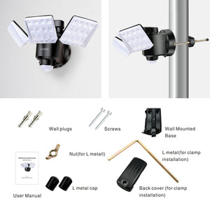 STASUN Wireless Battery Powered 700lm Motion Sensor LED Flood Light