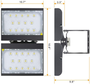 [Dusk to Dawn] STASUN 200W LED Flood Light, 6000K