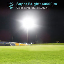 Load image into Gallery viewer, STASUN 450W LED Flood Light, 5000K, Gray
