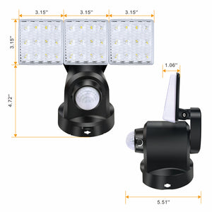 STASUN Wireless Battery Powered 700lm Motion Sensor LED Flood Light